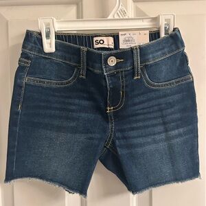 NWT-SO Mud-Rise Denim Shorts